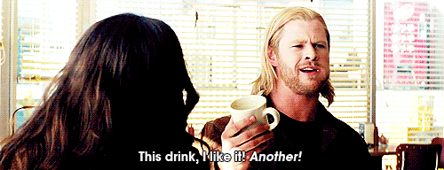 ... and the occasional black coffee.