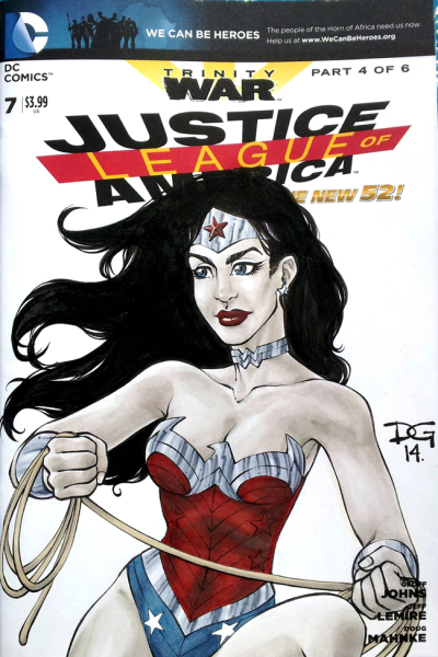 wonder woman sketch cover